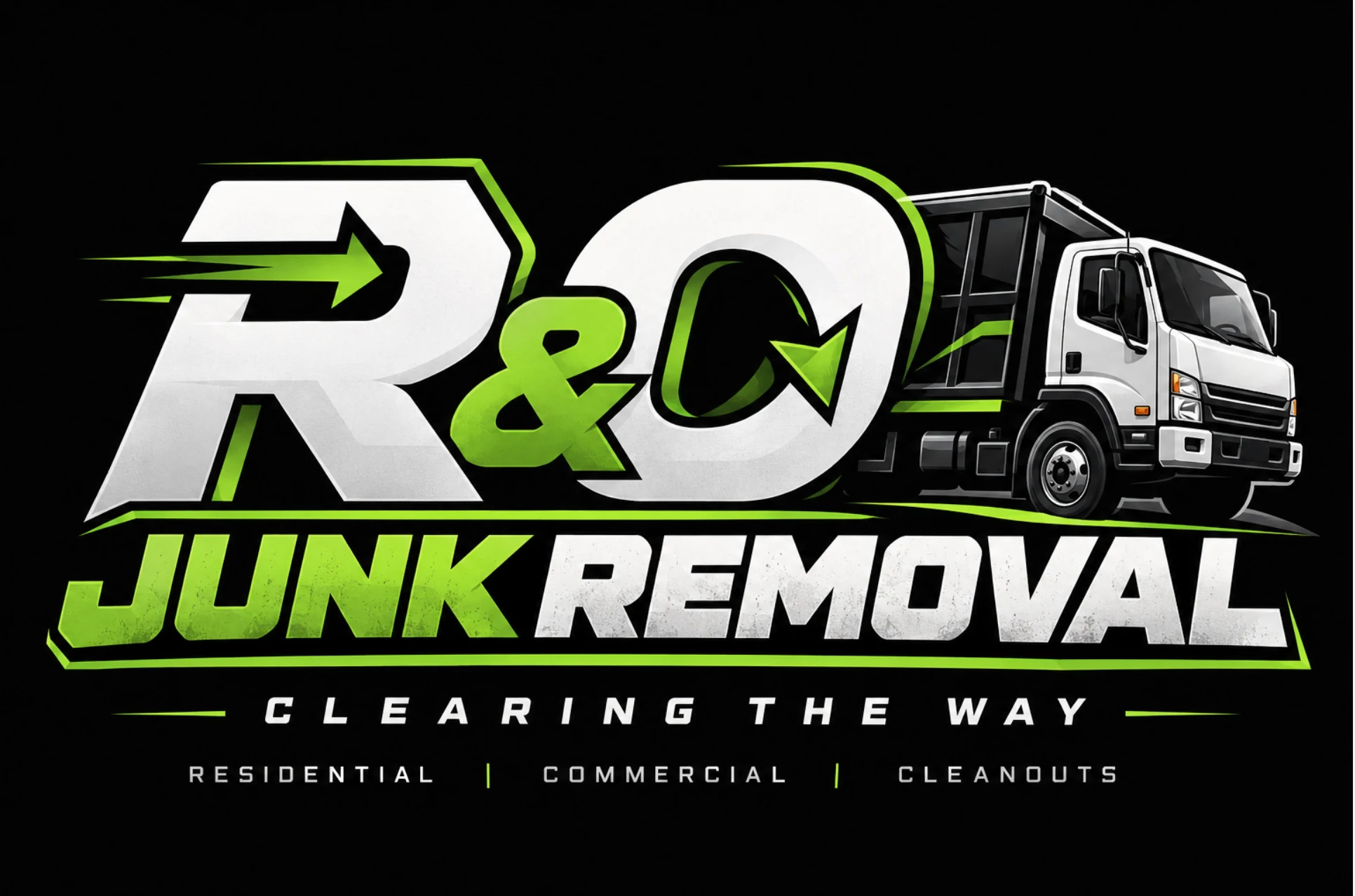 R&O Junk Removal, Clearing the Way, logo